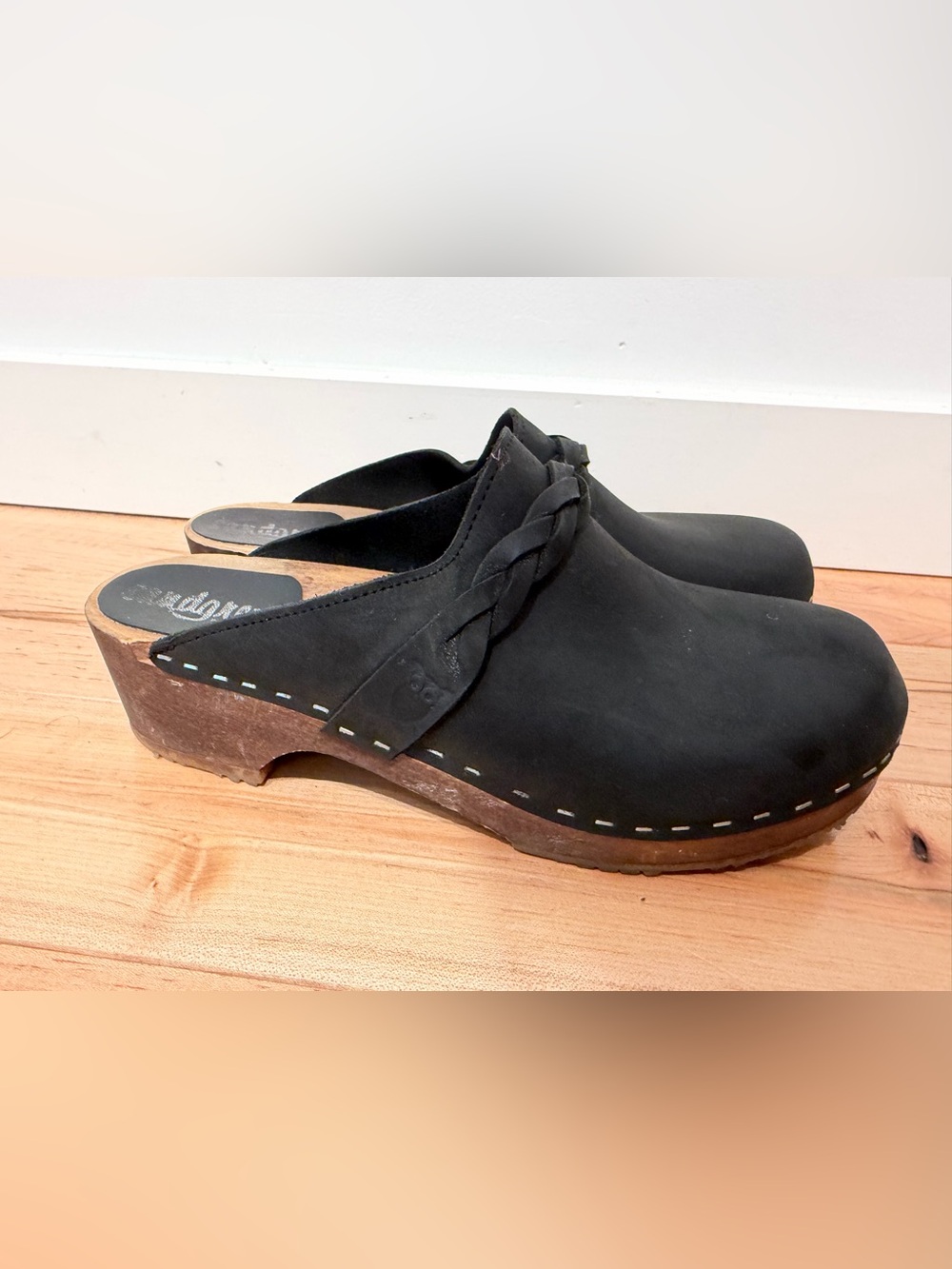 Black Leather Mule , Sandgrens